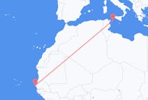 Vluchten van Dakar naar Pantelleria