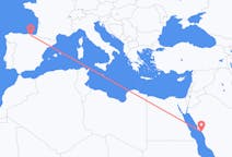 出发地 沙特阿拉伯出发地 延布目的地 西班牙毕尔巴鄂的航班