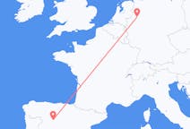 Flyg från Valladolid, Spanien till Münster, Tyskland