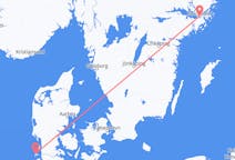 Lennot Westerlandista Tukholmaan