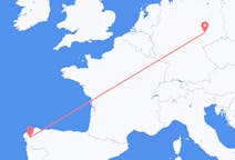 Flyg från Santiago de Compostela (regionhuvudort), Spanien till Leipzig, Tyskland
