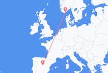 Flights from Kristiansand, Norway to Madrid, Spain