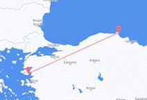 出发地 土耳其锡诺普目的地 希腊米蒂利尼的航班