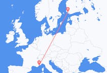 Flights from Turku to Nice