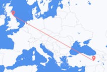 Flights from Bingöl, Turkey to Newcastle upon Tyne, the United Kingdom