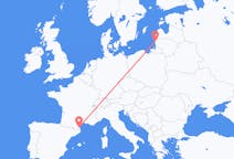 Рейсы из Паланги, Литва в Перпиньян, Франция