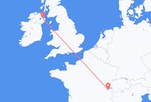 Flyg från Belfast, Nordirland till Genève, Schweiz