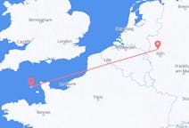 Flyreiser fra Saint Peter Port, Guernsey til Düsseldorf, Tyskland