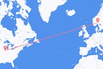 Flyrejser fra Peoria, USA til Oslo, Norge