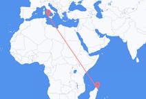 Flyrejser fra Sambava, Madagaskar til Trapani, Italien