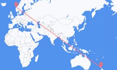 Vluchten van Kerikeri, Nieuw-Zeeland naar Ålesund, Noorwegen