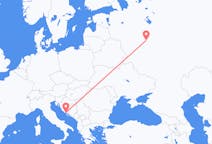 Flyreiser fra Split, Kroatia til Moskva, Russland