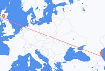 Flug frá Makhachkala, Rússlandi til Glasgow, Skotlandi