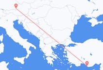 Vluchten van Salzburg, Oostenrijk naar Gazipaşa, Turkije