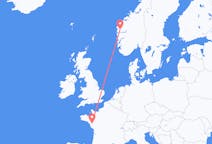 Flights from Førde, Norway to Nantes, France