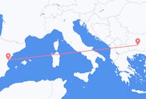 Flyreiser fra Plovdiv, Bulgaria til Castellon, Spania