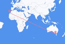 Flyrejser fra King Island, Australien til Ajuy, Spanien