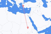 Flyg från Khartoum, Sudan till Bodrum, Turkiet