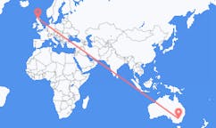 出发地 澳大利亚納蘭德拉前往苏格兰的印威內斯的航班