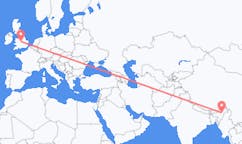 出发地 印度乔哈特前往英格兰的伯明翰的航班