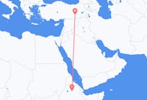 Flyrejser fra Lalibela, Etiopien til Diyarbakir, Tyrkiet