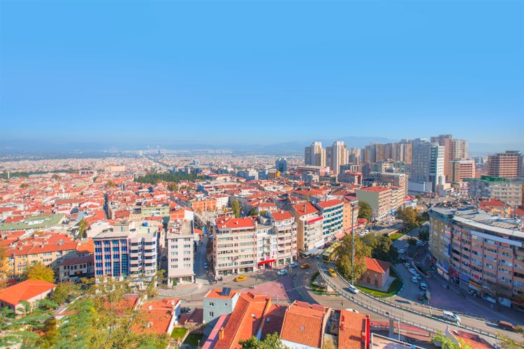 Photo of general view of Bursa City.