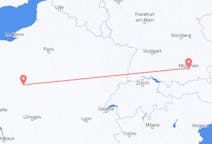 出发地 法国出发地 图尔目的地 德国慕尼黑的航班