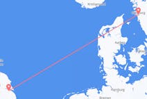 Vluchten van Kirmington, Engeland naar Göteborg, Zweden