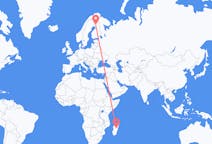 Loty z Antananarywa na Madagaskarze do Rovaniemi w Finlandii