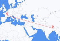 Flyg från Bhadrapur, Mechi, Nepal till Clermont-Ferrand, Frankrike