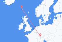 Flyreiser fra Sørvágur, Færøyene til Friedrichshafen, Tyskland