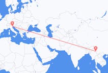 Flights from Mang City, China to Venice, Italy