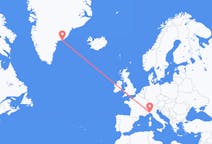 Flights from Genoa, Italy to Kulusuk, Greenland
