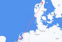 Vols d'Amsterdam, les Pays-Bas à Alborg, le Danemark