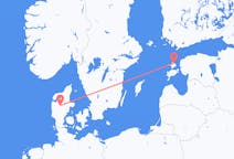 Flyg från Kardla till Karup, Mittjylland