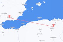 Flyrejser fra Batna, Algeriet til Granada, Spanien