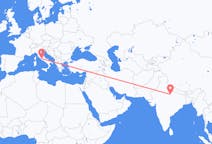 Flyrejser fra Kanpur, Indien til Rom, Italien