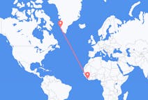 Flyreiser fra Monrovia, Liberia til Nuuk, Grønland