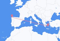 出发地 西班牙从 拉科鲁尼亚目的地 希腊帕罗奇亚的航班