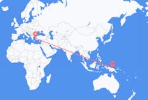 Flyreiser fra Wewak, Papua Ny-Guinea til Izmir, Tyrkia