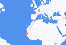 Flights from Ziguinchor, Senegal to Lyon, France