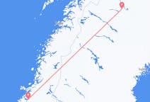 Vols depuis la ville de Kiruna vers la ville de Namsos