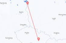 Flyg från Szczecin, Polen till Brno, Tjeckien