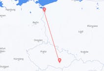 Flyg från Szczecin, Polen till Brno, Tjeckien