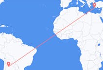 Flyg från San Salvador de Jujuy, Argentina till Rhodes, England, Grekland