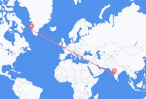 出发地 印度胡布利目的地 格陵兰努克的航班