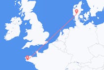 Flights from Quimper, France to Billund, Denmark