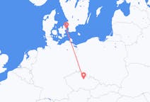Vols depuis la ville de Pardubice vers la ville de Copenhague