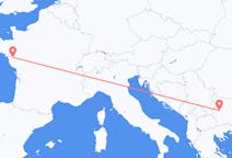 Flyg från Sofia, Bulgarien till Nantes, Frankrike