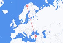 Flights from Kiruna, Sweden to Adana, Turkey